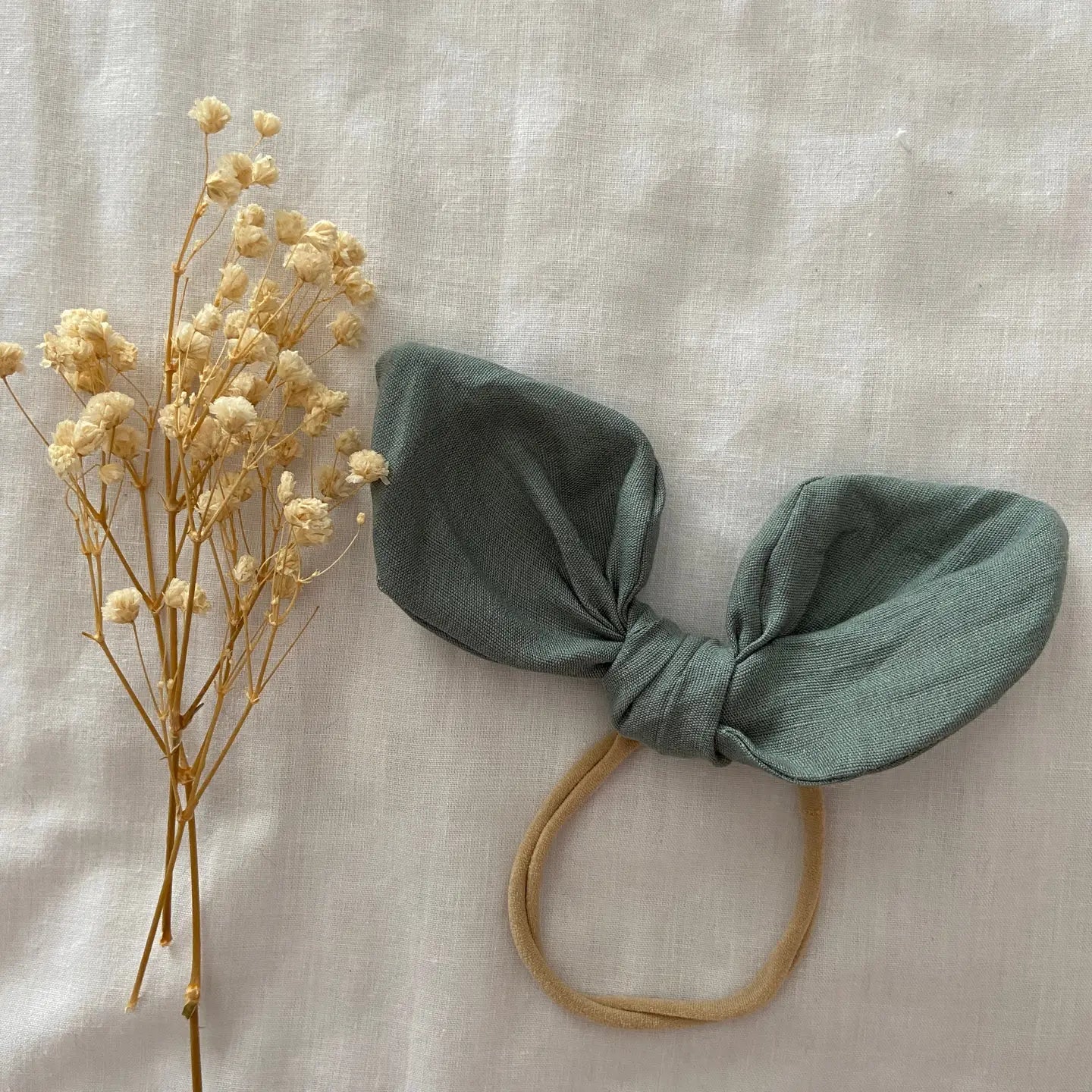 Linen Bunny Headband