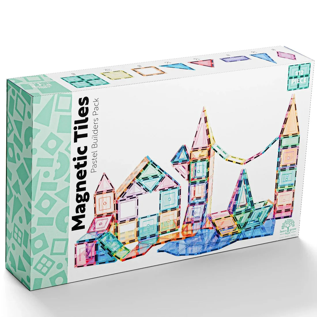 Magnetic Tiles - Pastel Builders Pack- 112pc