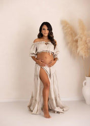 Ruffle Boho Set - Split Skirt - Made to Order