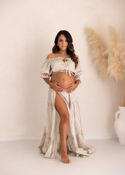 Ruffle Boho Set - Split Skirt - Made to Order