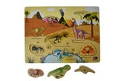 2 in 1 Dinosaur Peg Puzzle