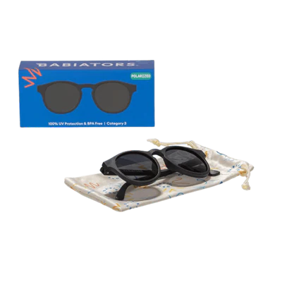Polarised Keyholes - Jet Black/Smoke Lenses