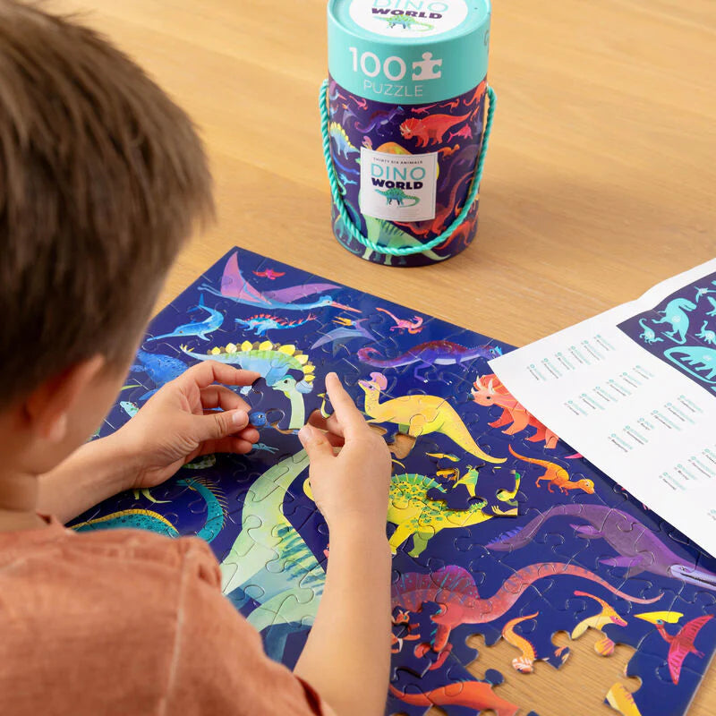 Dino World - Animal Species Puzzle 100 pc