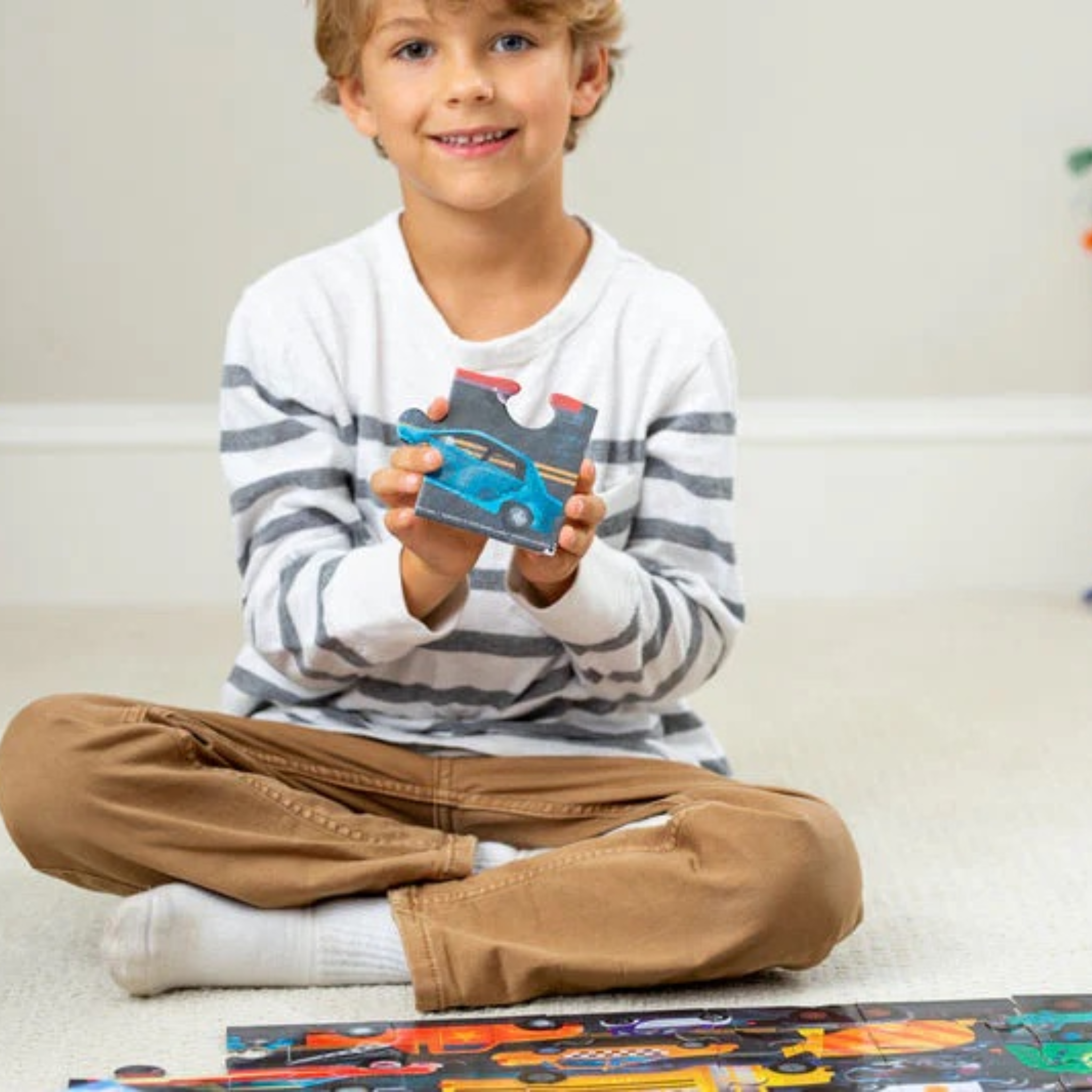 Above & Below Puzzle 48pc- Things that Go