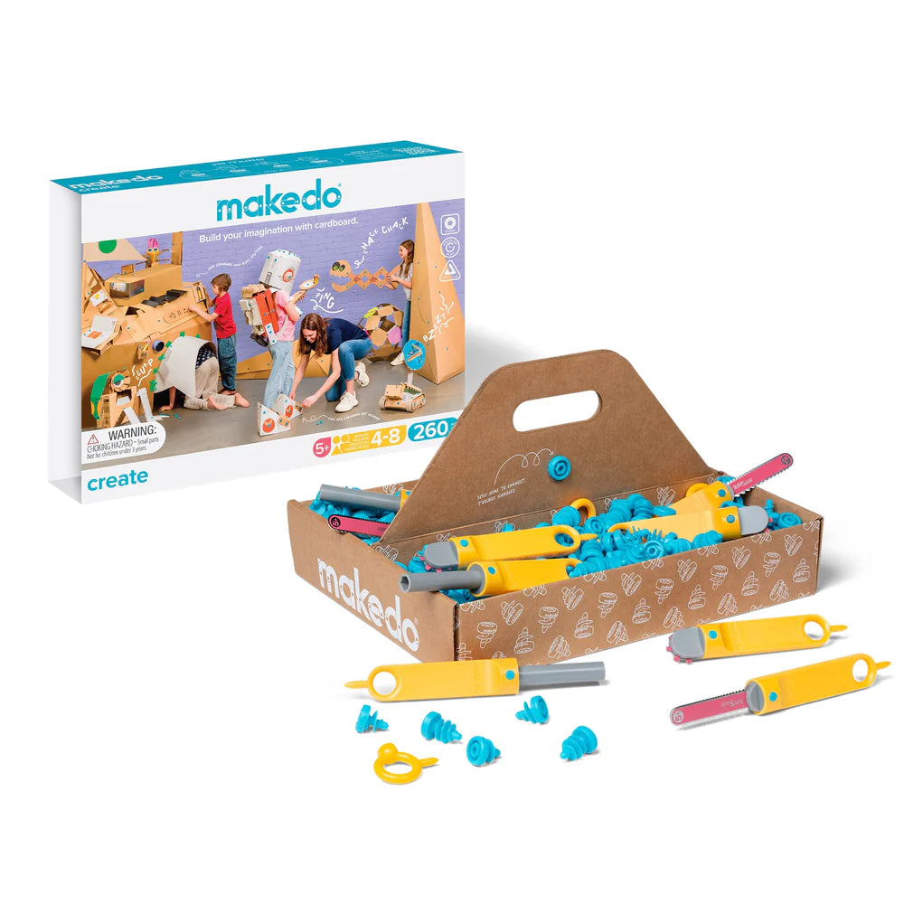 Makedo CREATE - 260pc for 4-8 Makers
