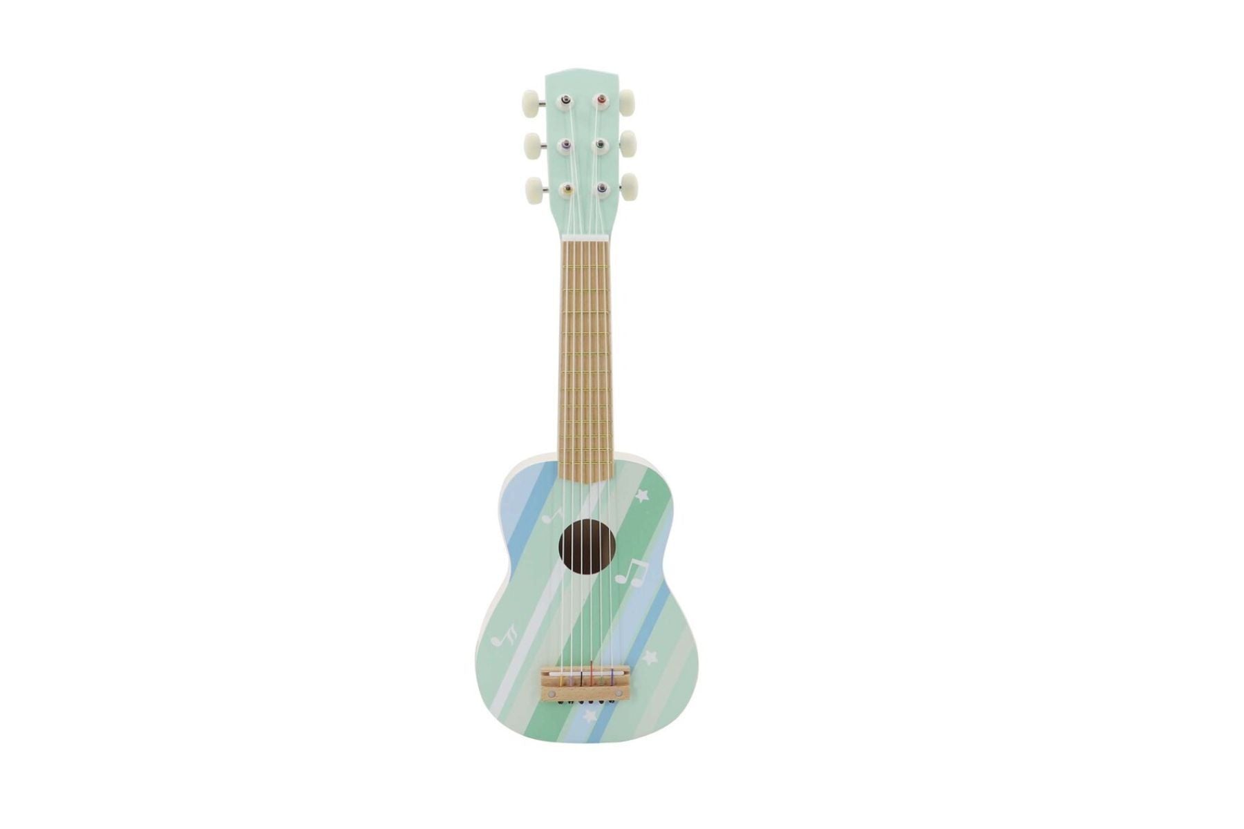Calm & Breezy Wooden Guitar- Misty Aqua