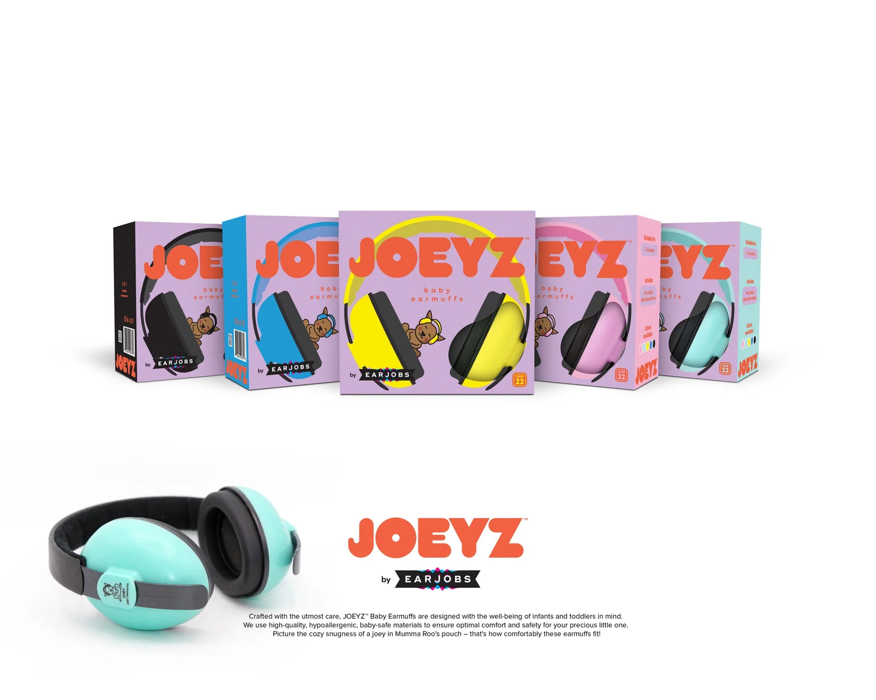 JOEYZ Baby Earmuffs - Electric Blue