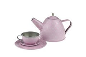 Pink Tin Tea Set in Suitcase - 15pc