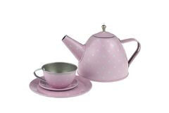 Pink Tin Tea Set in Suitcase - 15pc