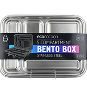 Bento 5 Lunch Box Stainless Steel - Blueberry