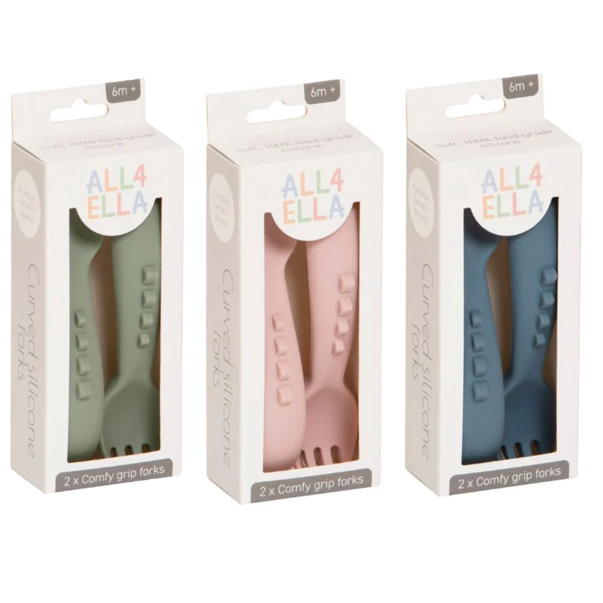 Comfy Grip Silicone Forks - 2 pack