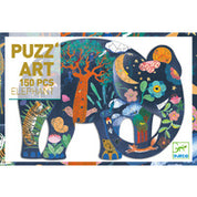 Elephant Shaped 150pc Art Puzzle