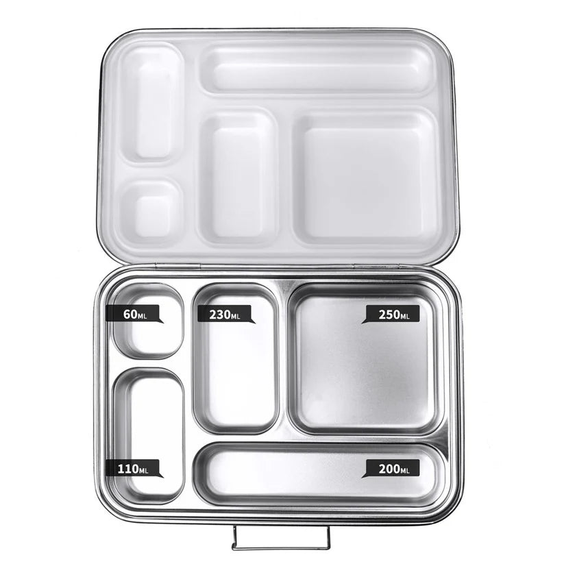 Bento 5 Lunch Box Stainless Steel - Grape
