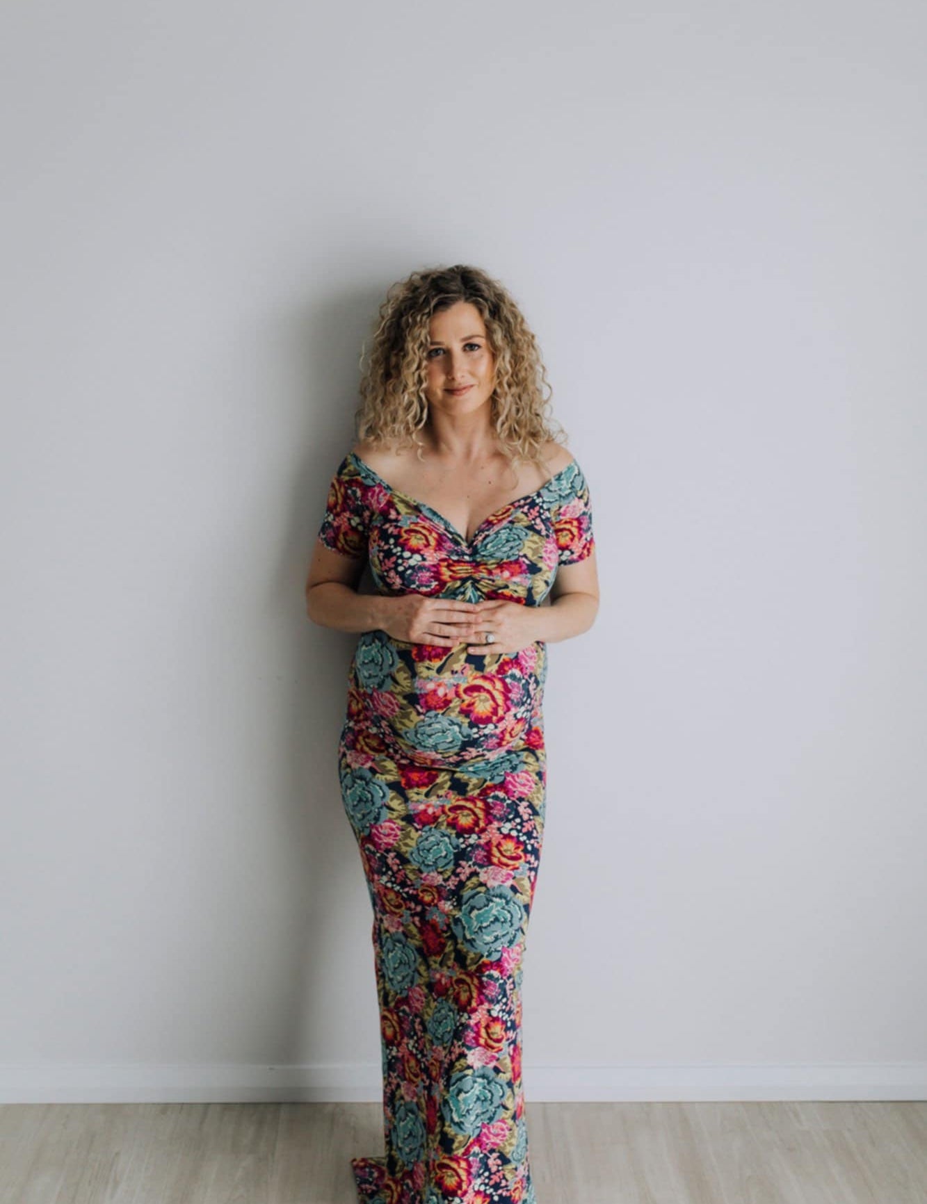 Stretch Cotton Maternity Maxi Dress – Little River