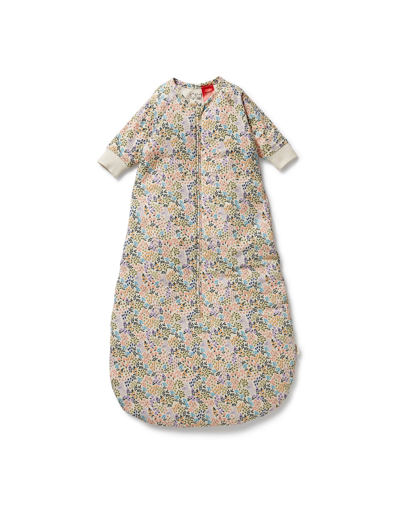 Tiny Bloom Organic Long Sleeved Sleeping Bag - 1.0 TOG