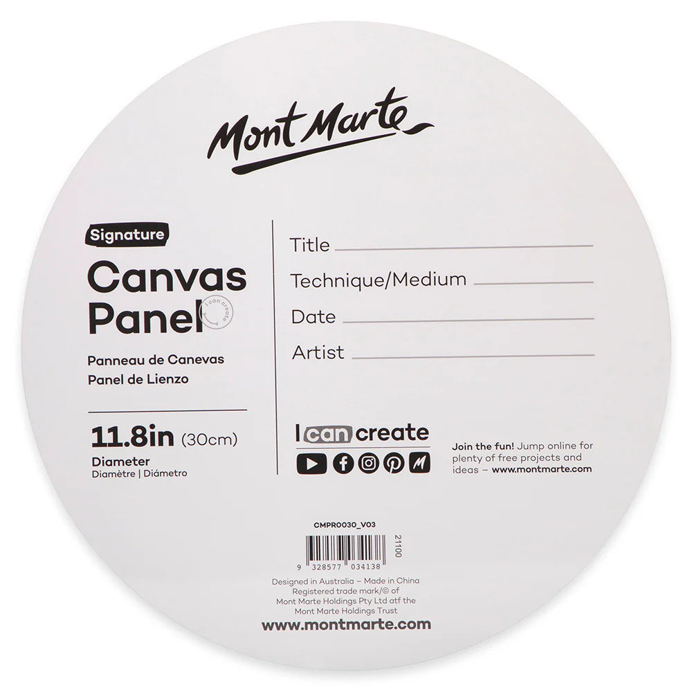 MM Canvas Panels Pack 2 Round 30cm
