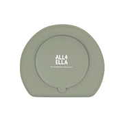 Silicone Plate with Straw and Spoon