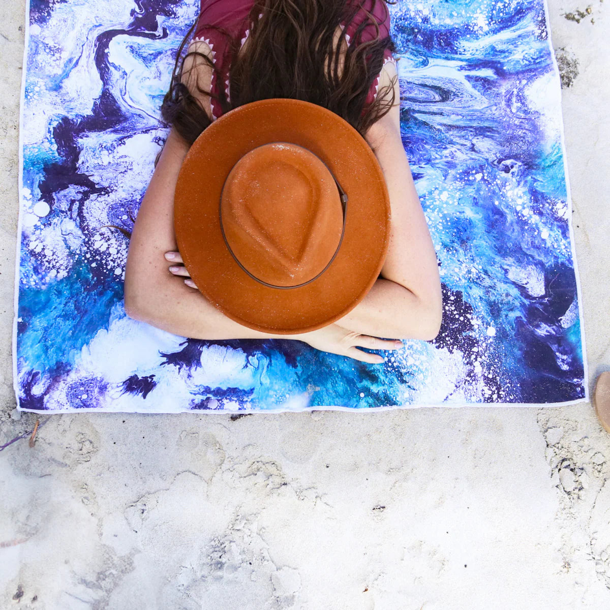 Sand Free Beach Towel - Manta’s Mantra - Large