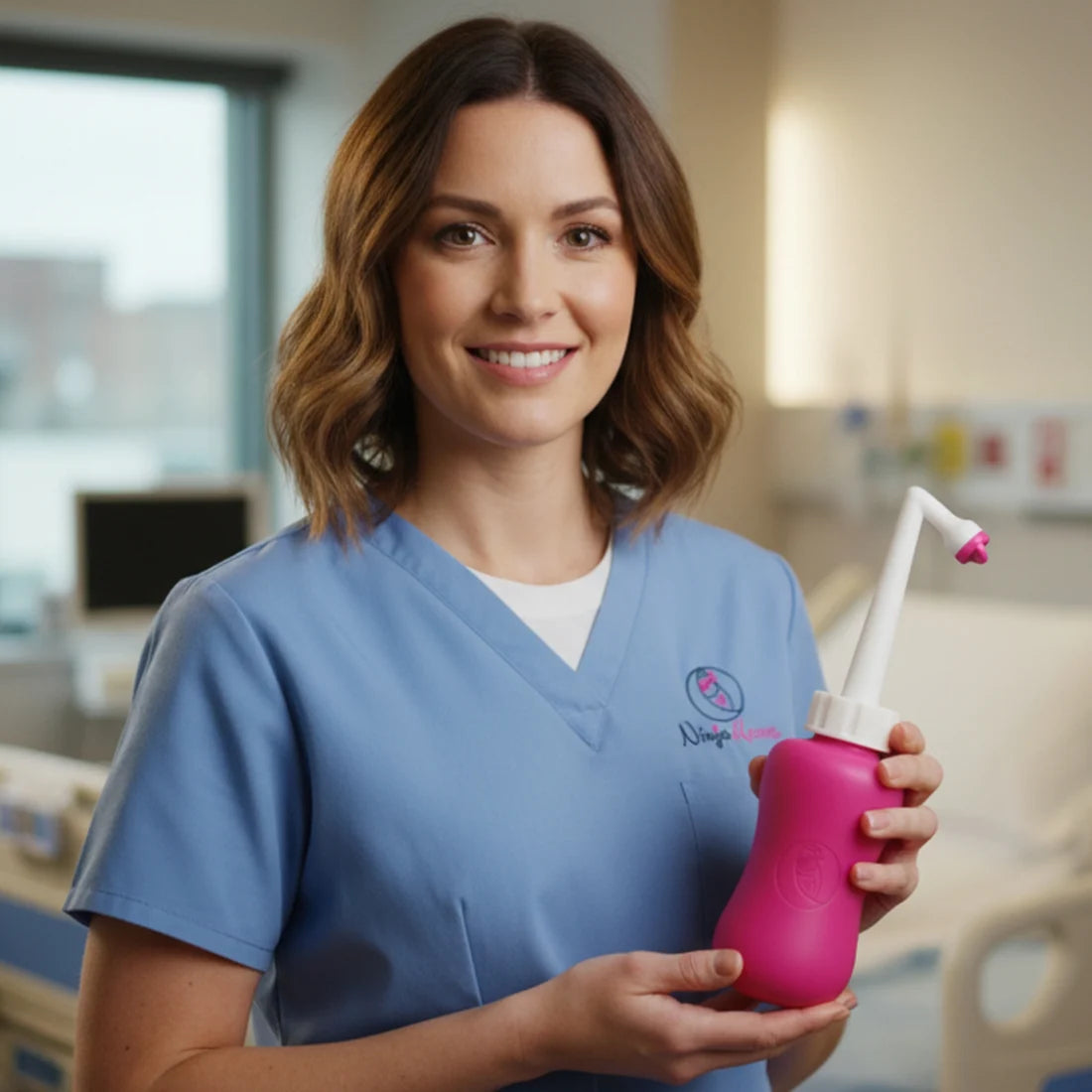 Postpartum Upside Down Peri Bottle (360ml) – Angled Perineal Care Bottle