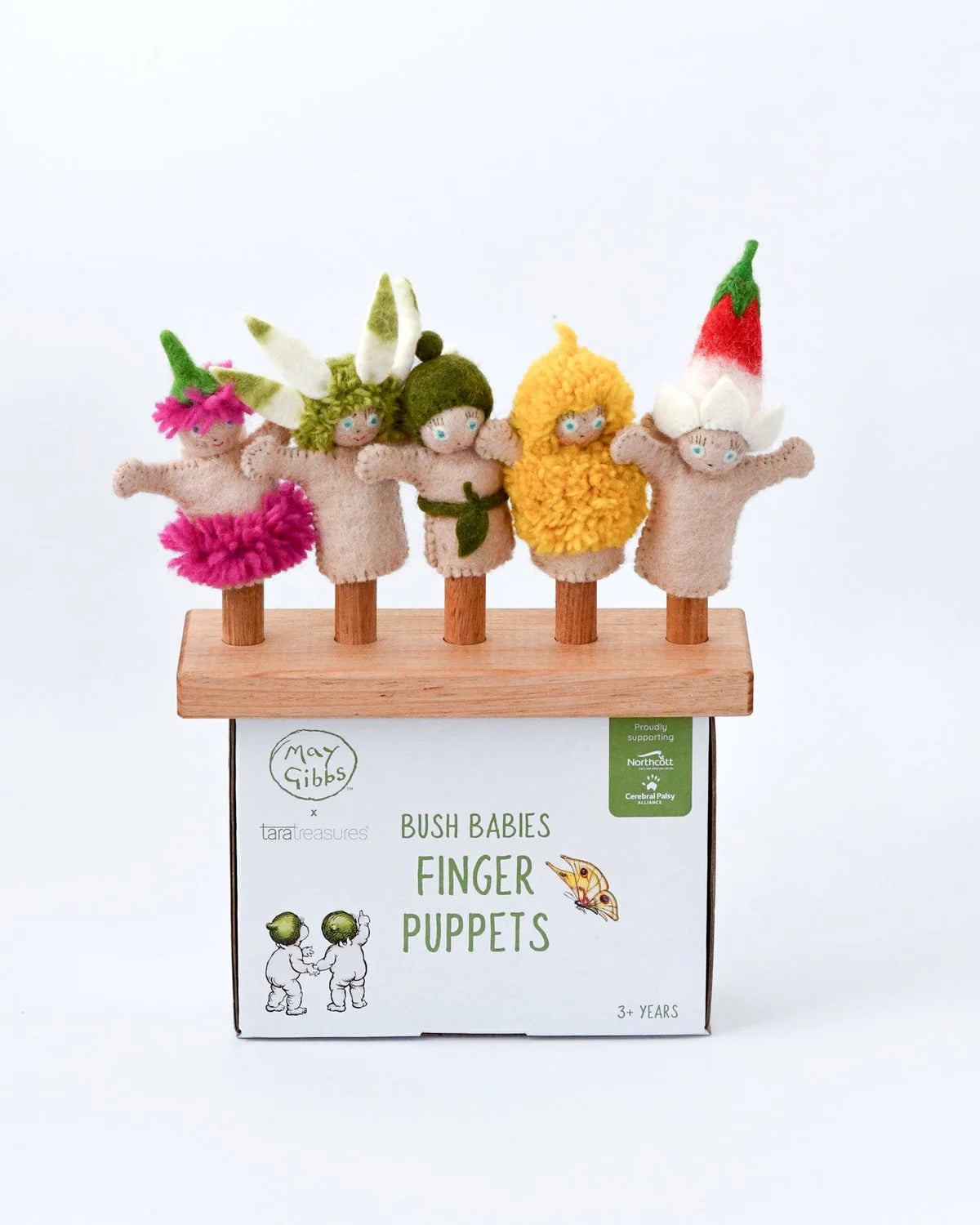 May Gibbs X Tara Treasures - Bush Babies Finger Puppet Set