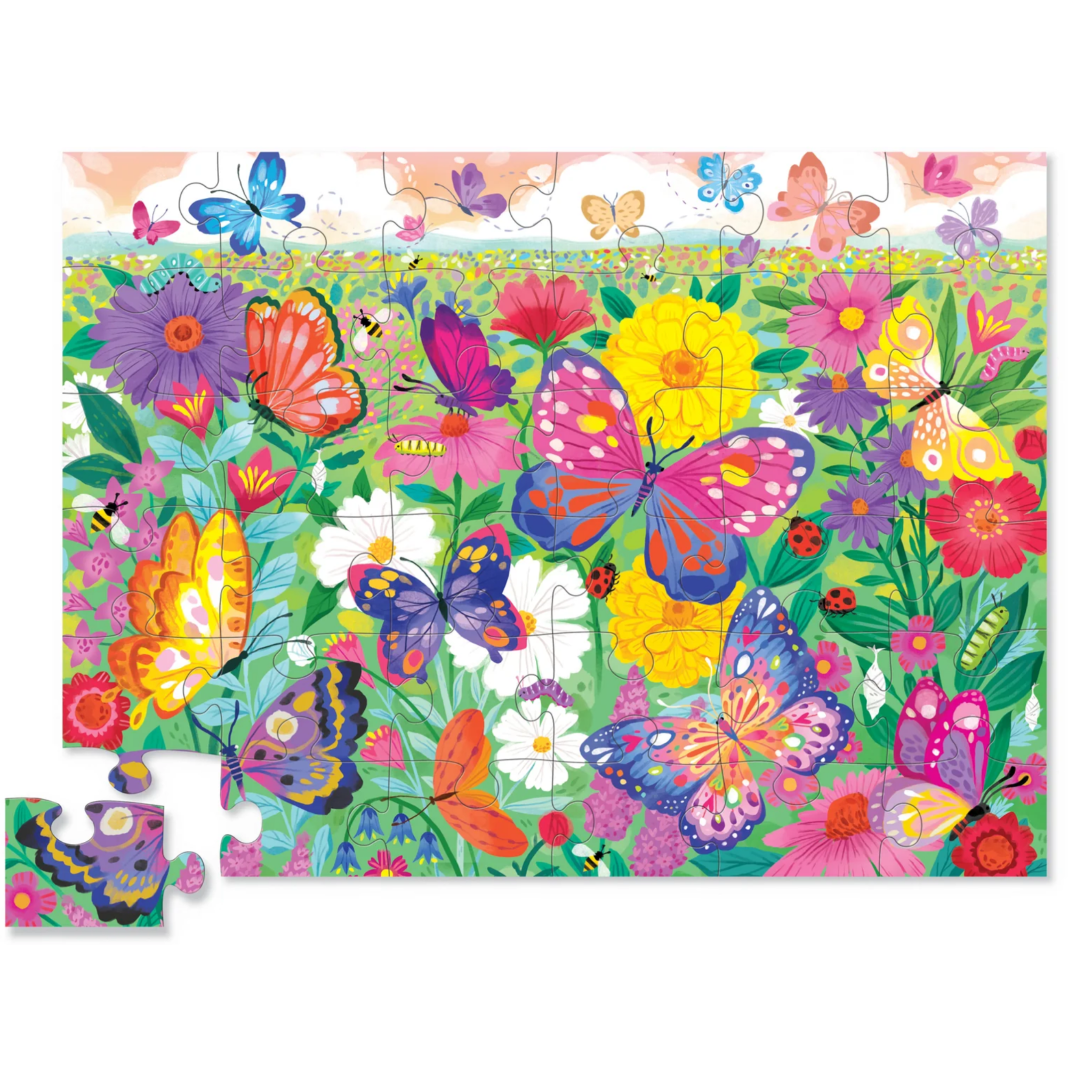 Classic Floor Puzzle - 36 pc - Butterfly Garden