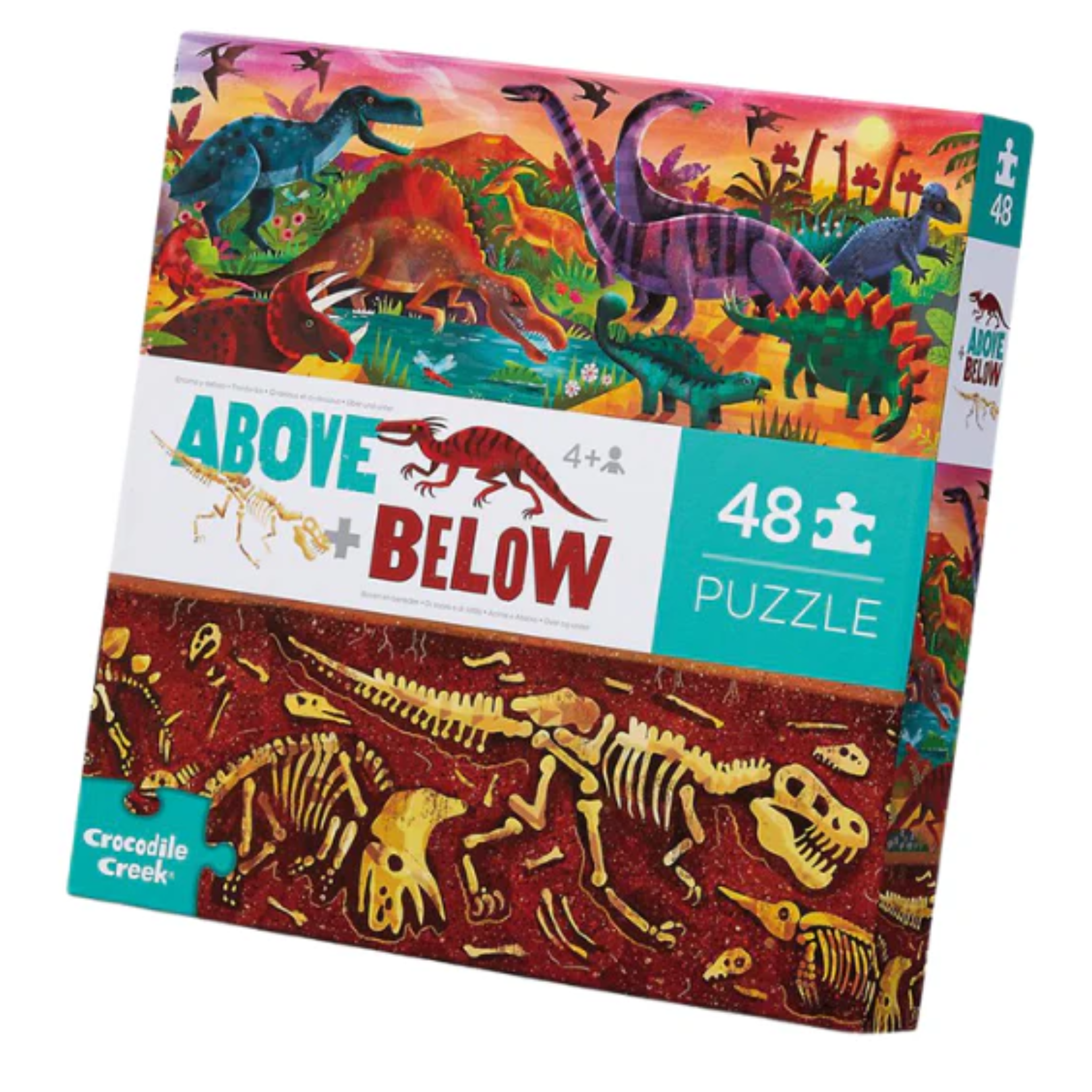 Above & Below Puzzle 48pc - Dino World