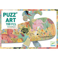 Whale Shaped 150pc Art Puzzle