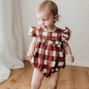 Red Gingham Playsuit