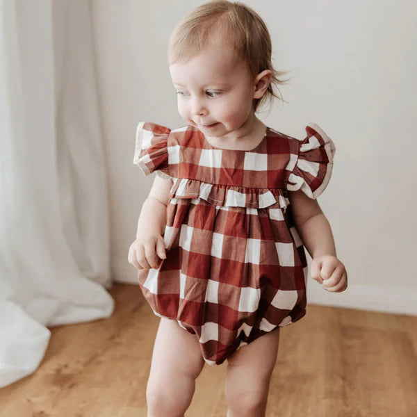 Red Gingham Playsuit