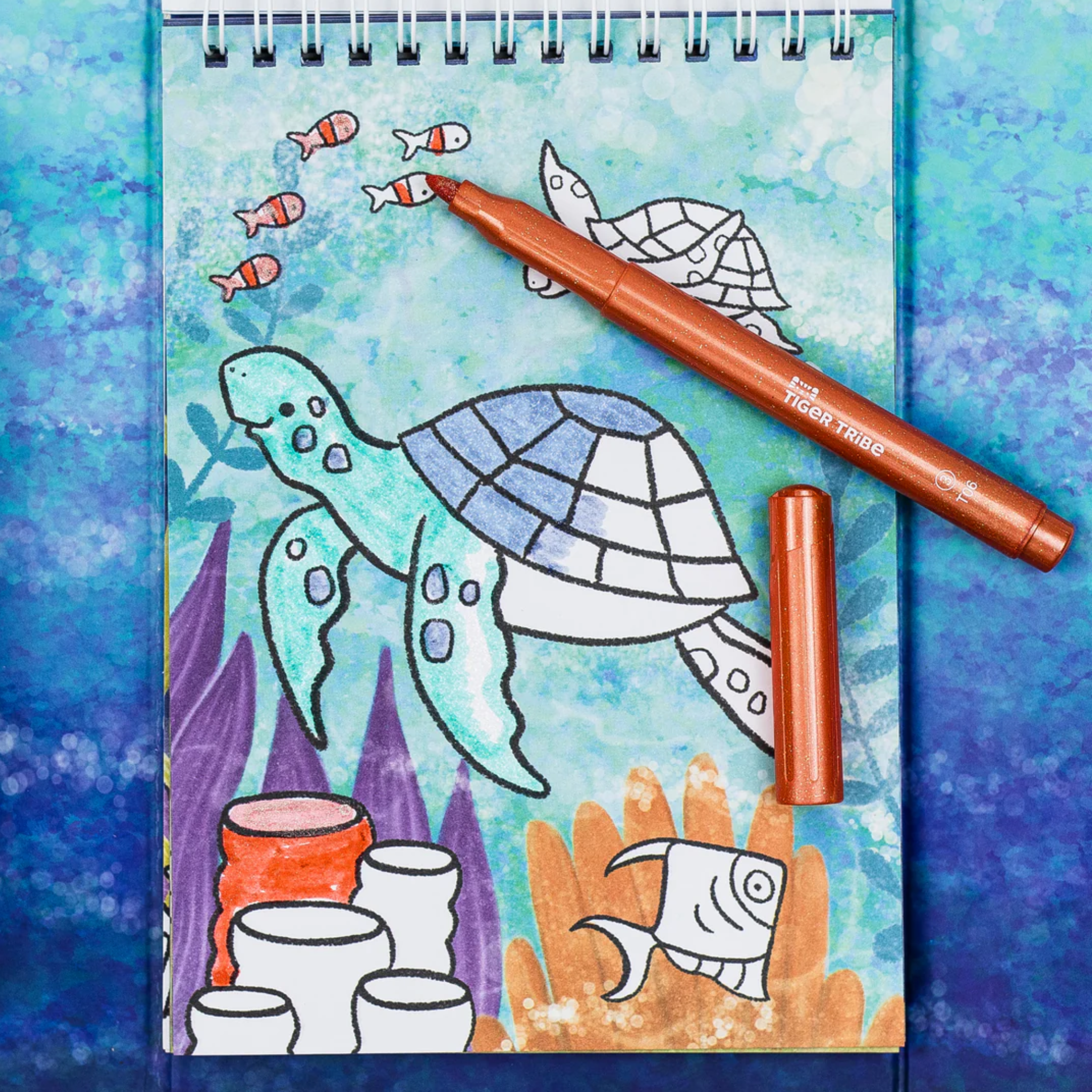 Shimmer Colouring Set - Sea Life