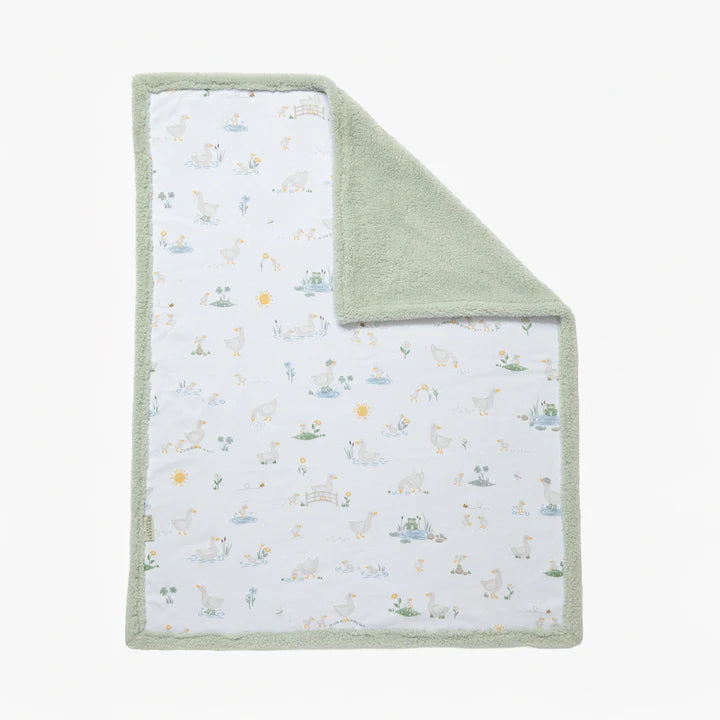 Sherpa Pram Blanket - Goosey Goosey