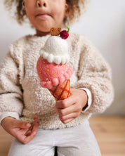 Felt Neapolitan (Harlequin) Ice Cream