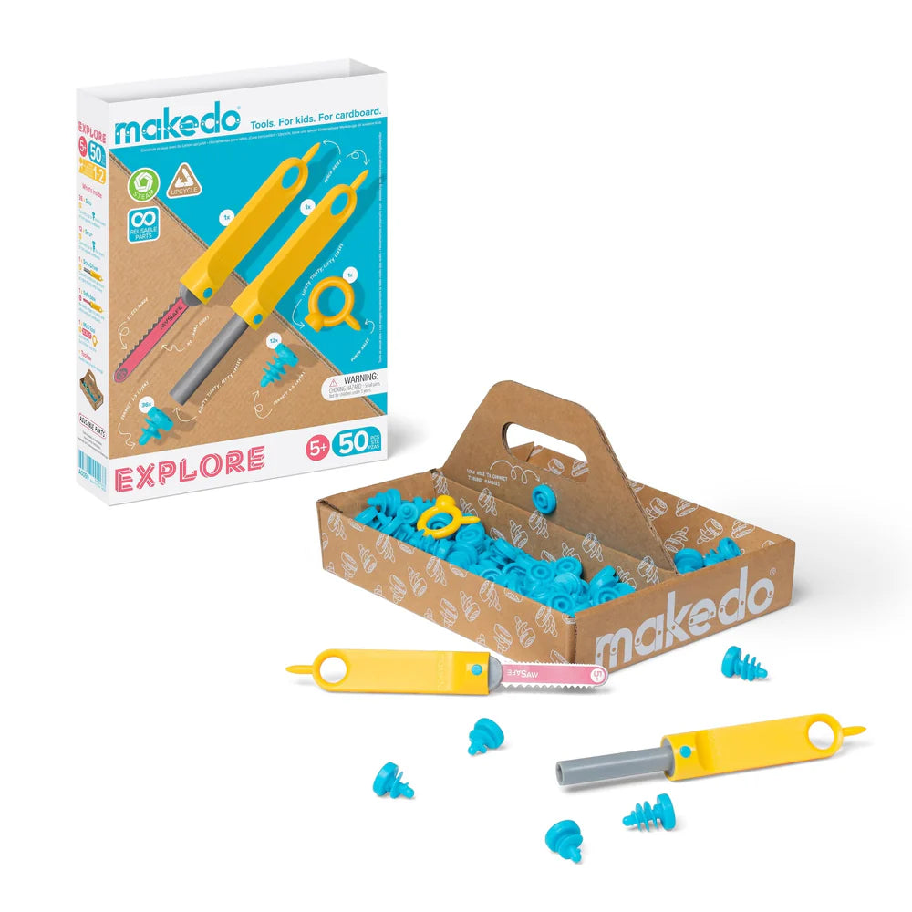 Cardboard Construction Kit 1-2 Makers EXPLORE