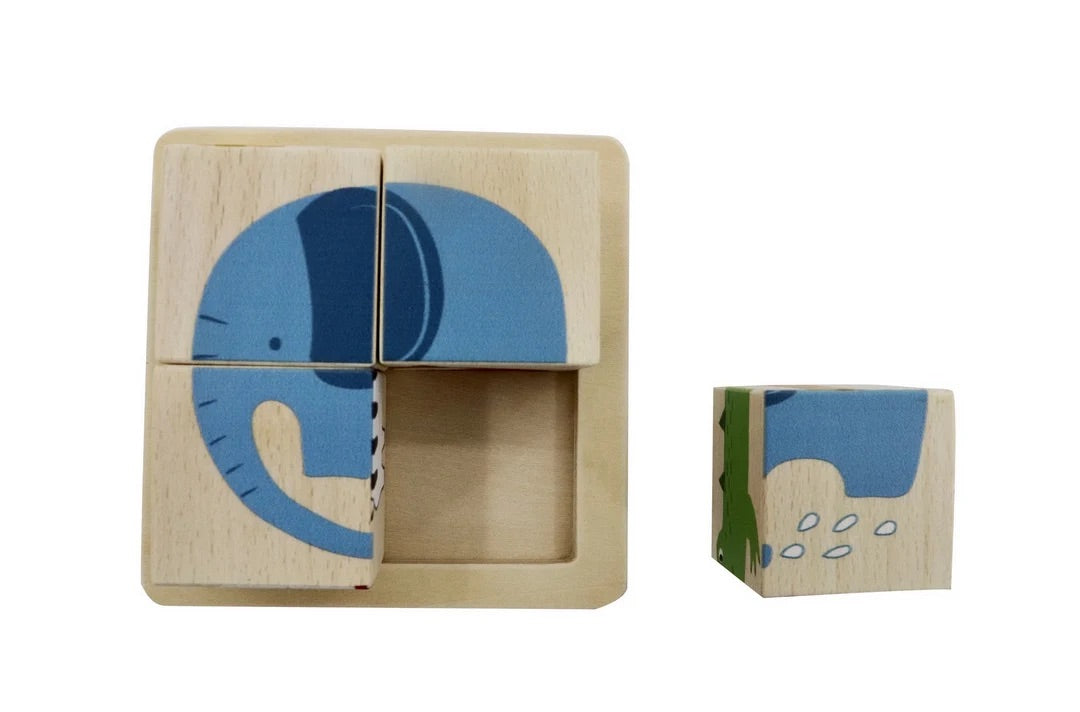 Wooden Block Puzzle - Jungle Animal