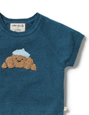 Little Croissant Organic Knitted Set