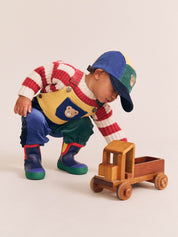 Colour Block Cord Overalls