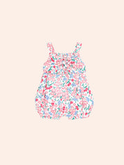 Tropical Floral Tie Romper