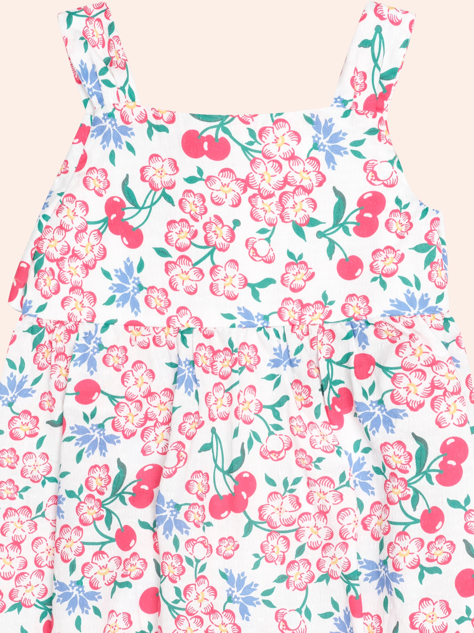 Tropical Floral Tie Romper