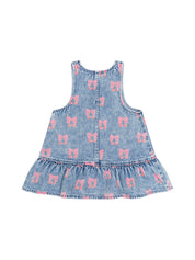 Dreamy Denim Cherry Pinafore