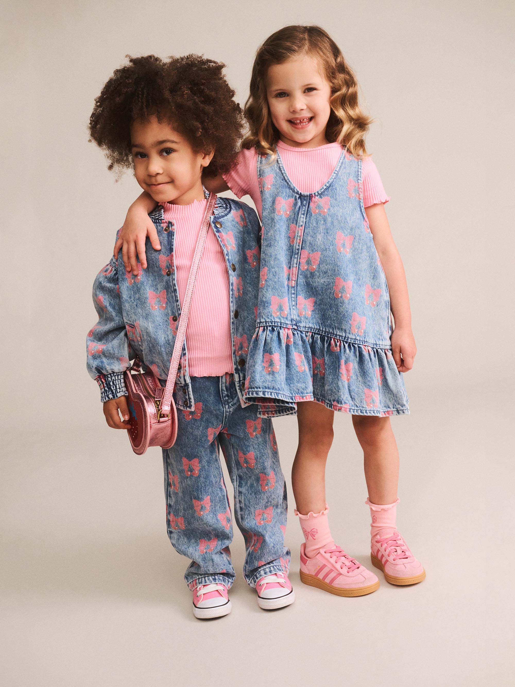 Dreamy Denim Cherry Pinafore