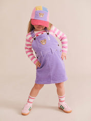 Pink Colour Block Cord Panel Cap