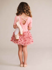 Glitter Bow Tutu Tulle Dress