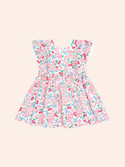 Tropical Floral Bow Back Dress