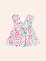 Tropical Floral Bow Back Dress
