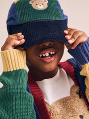 Colour Block Cord Panel Cap