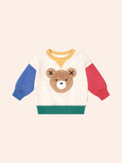 Furry Hux Bear Colour Block Sweatshirt