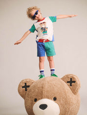 Colourblock Twill Short