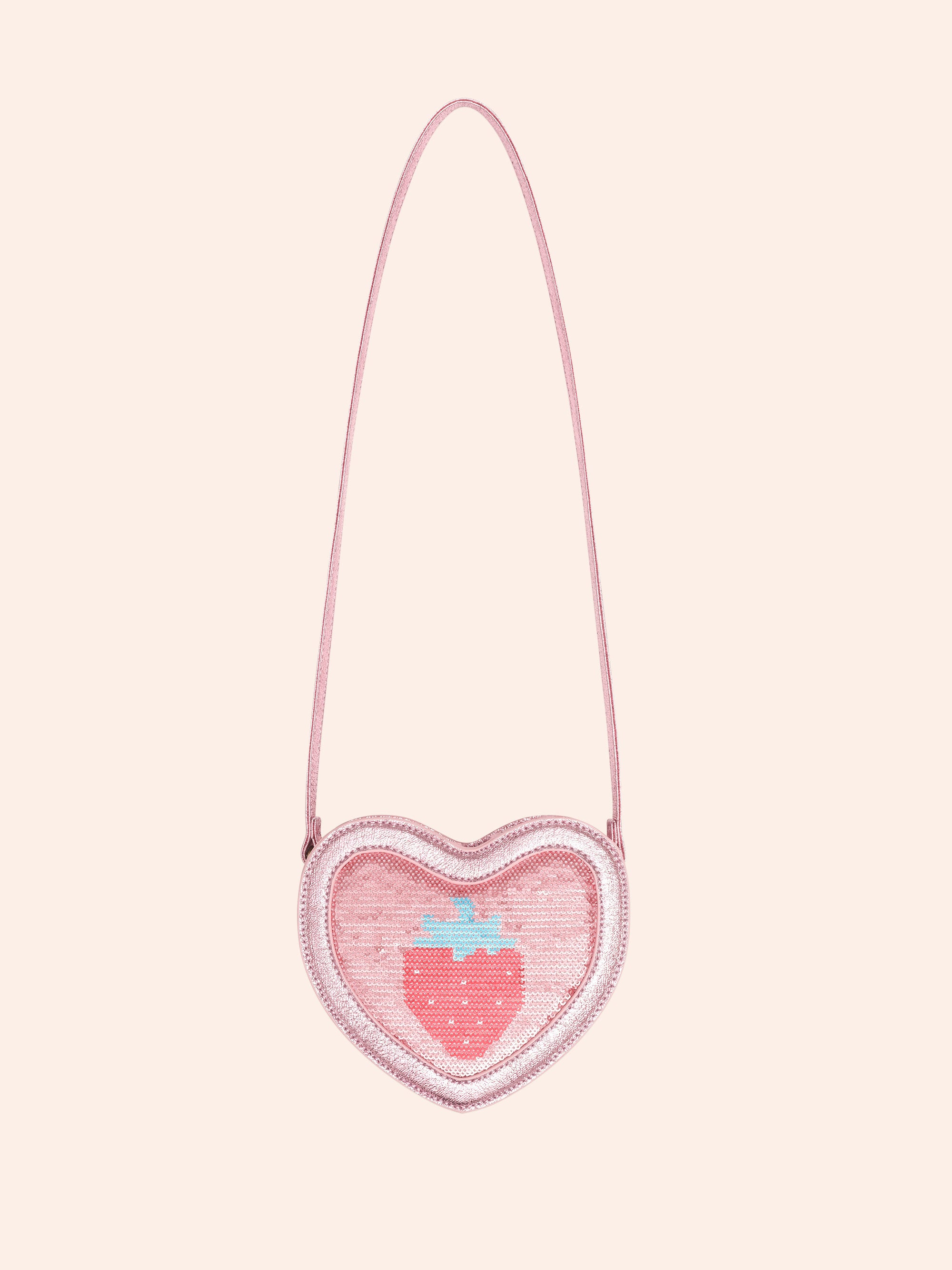 Strawberry Sequin Heart Bag