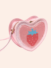 Strawberry Sequin Heart Bag