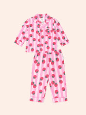 Strawberry Fields Forever Stripe Flannel Pj